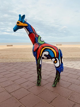brand-kunst.nl | Blije giraffe. 