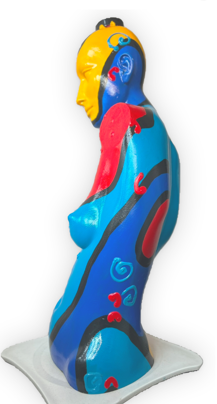 brand-kunst.nl | Kleurrijke dame