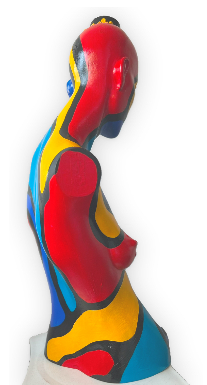 brand-kunst.nl | Kleurrijke dame