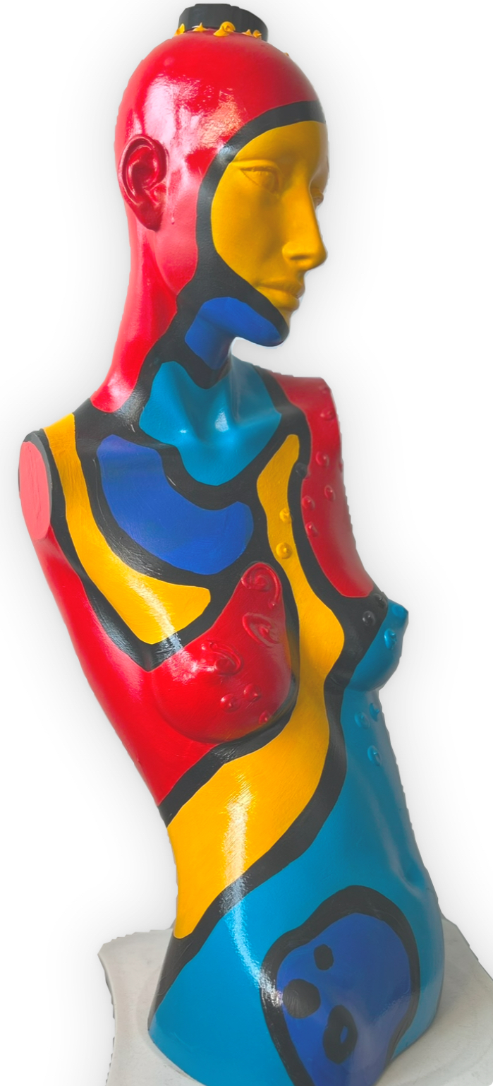 brand-kunst.nl | Kleurrijke dame