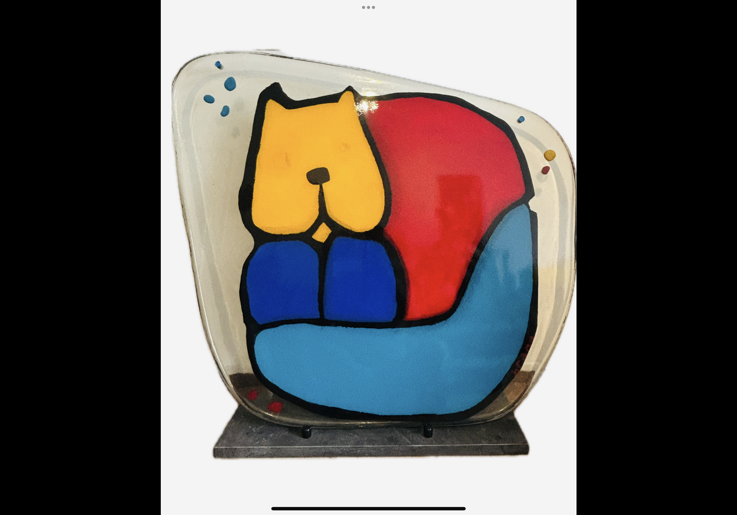 brand-kunst.nl | Kleurrijke poes in epoxie 